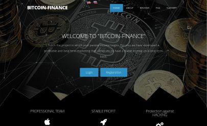 Captura de pantalla de HYIP Bitcoin-finance