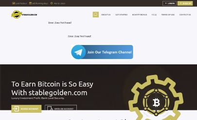 HYIP-Screenshot Stable Golden Investment