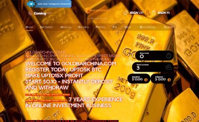 HYIP-Screenshot Goldbarchina