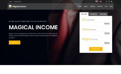HYIP screenshot  Magical-income