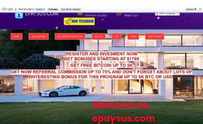 HYIP-Screenshot Epay Sus Invest