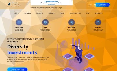 Screenshot HYIP Diversity Investments