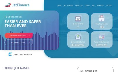HYIP screenshot  Jetfinance