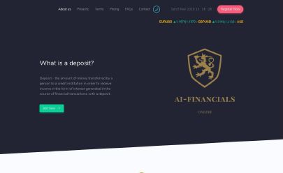 HYIP-Screenshot AI FINANCIALS ONLINE