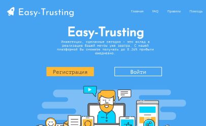 Captura de pantalla de HYIP Easy-Trusting.com