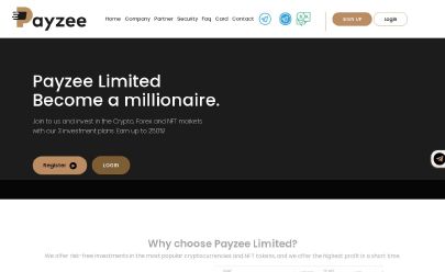 Capture d'écran de HYIP Payzee Limited
