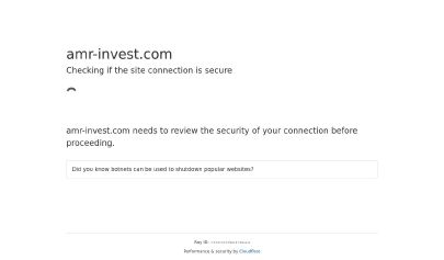Captura de pantalla de HYIP amr-invest