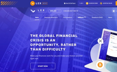 HYIP screenshot  Lex Financial
