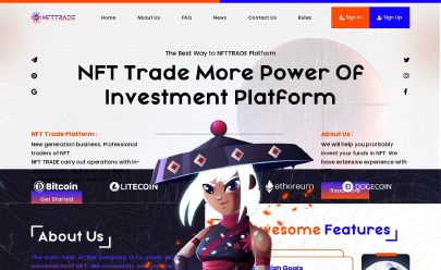 Captura de pantalla de HYIP NFT Trade