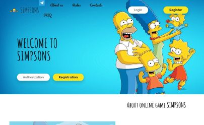 Capture d'écran de HYIP Simpsons