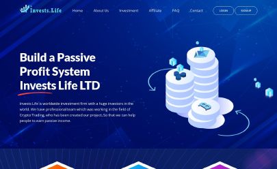 HYIP screenshot  Invests Life Ltd