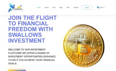 Screenshot HYIP swallowsinvestment.online