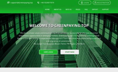 HYIP-Screenshot greenpaying.top