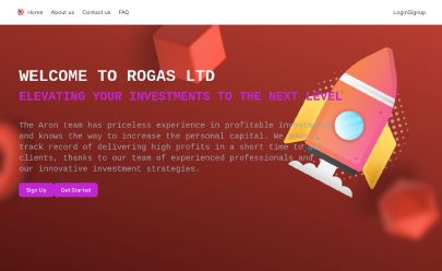 Captura de pantalla de HYIP Rogas Ltd