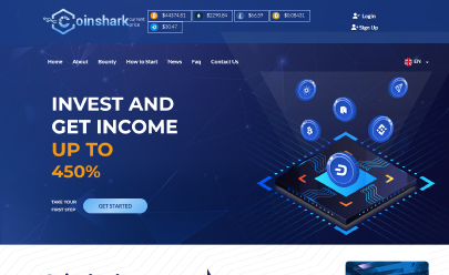 Captura de pantalla de HYIP Coinshark Ltd