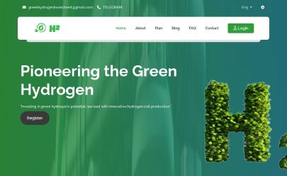 Captura de pantalla de HYIP Greenhydrogeninvestment