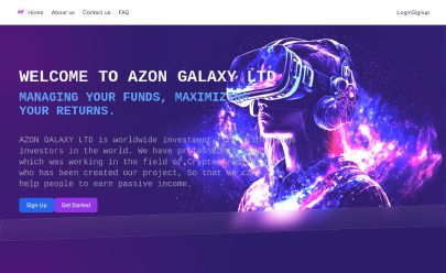 HYIP screenshot  Azon Galaxy