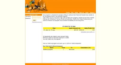 HYIP screenshot  CASH-INFLOW.ORG