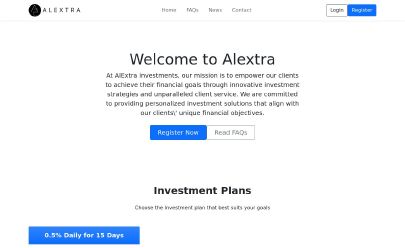 HYIP screenshot  Alextra